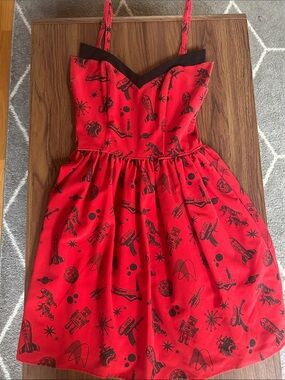 Rock Steady ModCloth Space sci-fi dress size small
